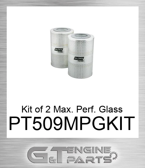 PT509-MPG-KIT Kit of 2 Max. Perf. Glass Hydraulic Ele.