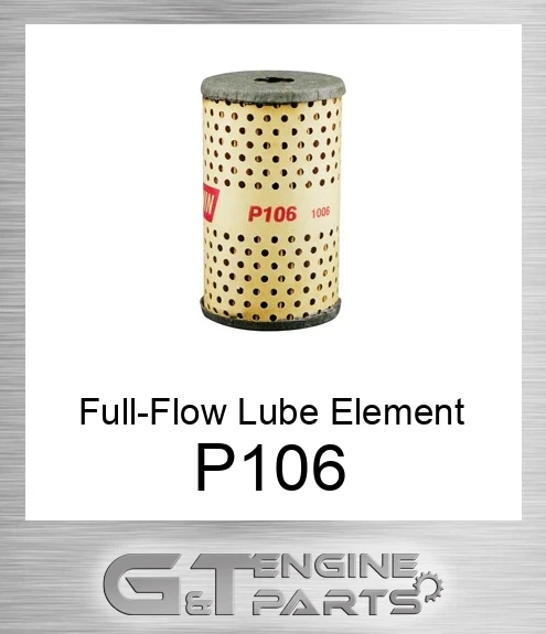 P106 Full-Flow Lube Element