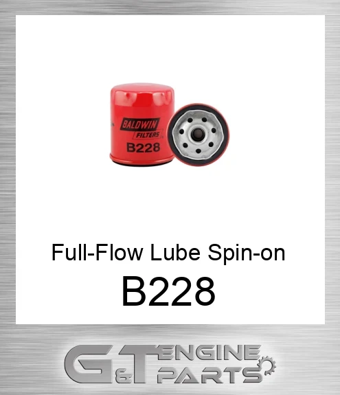 B228 Full-Flow Lube Spin-on