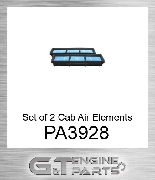 PA3928 Set of 2 Cab Air Elements