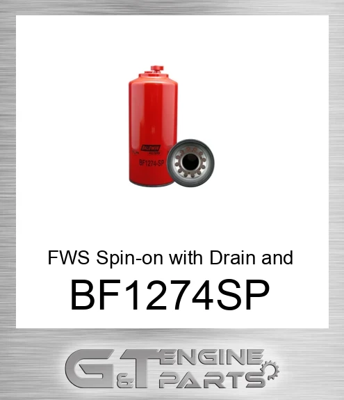 BF1274-SP FWS Spin-on with Drain and Sensor Port