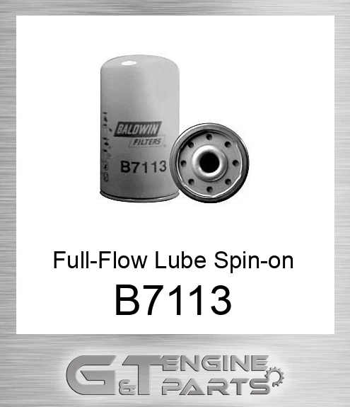 B7113 Full-Flow Lube Spin-on Baldwin | Price: $122.58.