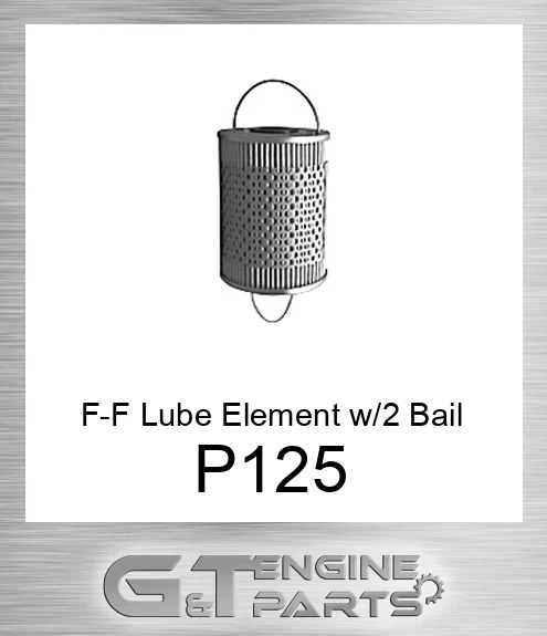 P125 F-F Lube Element w/2 Bail Handles