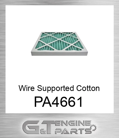PA4661 Wire Supported Cotton Polyester Industrial Air Element