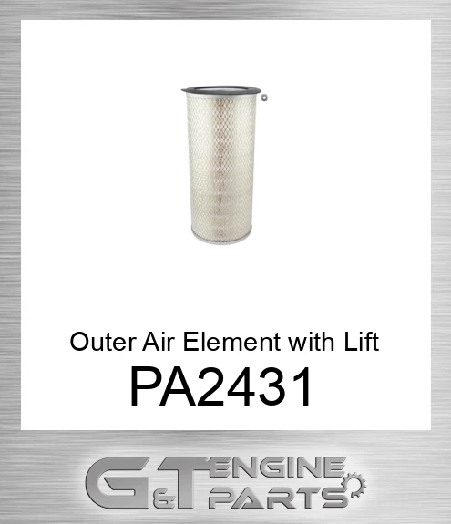 PA2431 Outer Air Element with Lift Bar