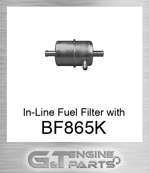 BF865-K In-Line Fuel Filter with Clamps and Hoses