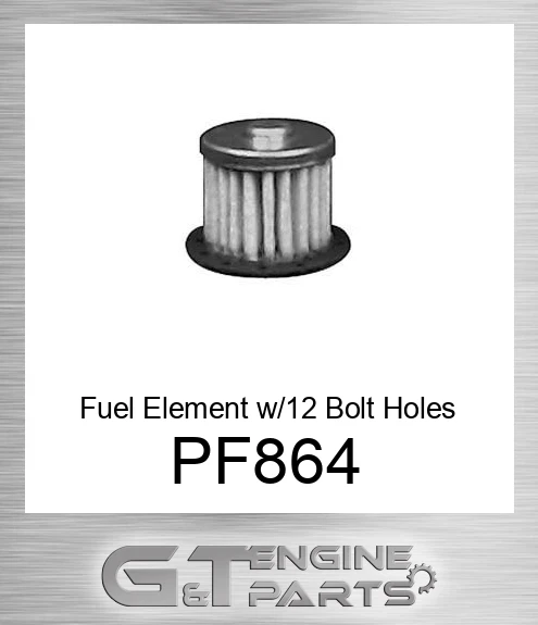PF864 Fuel Element w/12 Bolt Holes on Flange