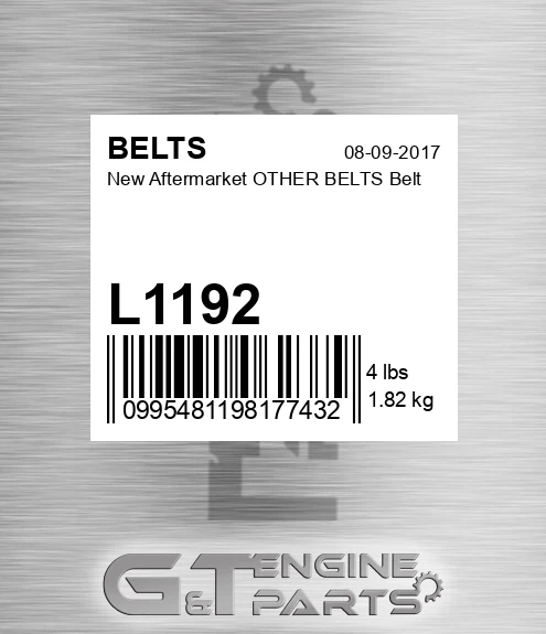 L1192 New Aftermarket OTHER BELTS Belt