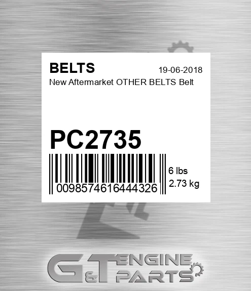 PC2735 New Aftermarket OTHER BELTS Belt