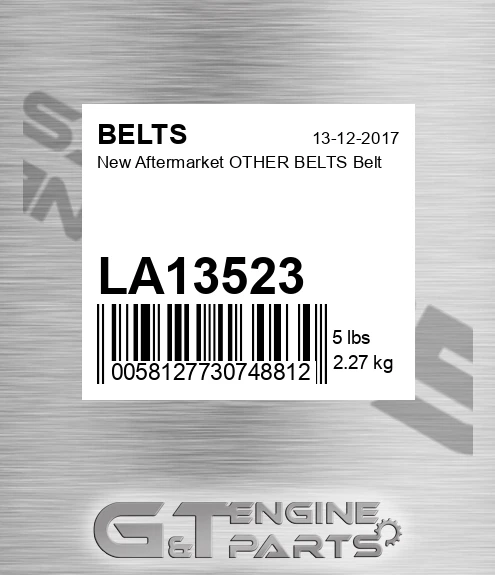 LA13523 New Aftermarket OTHER BELTS Belt