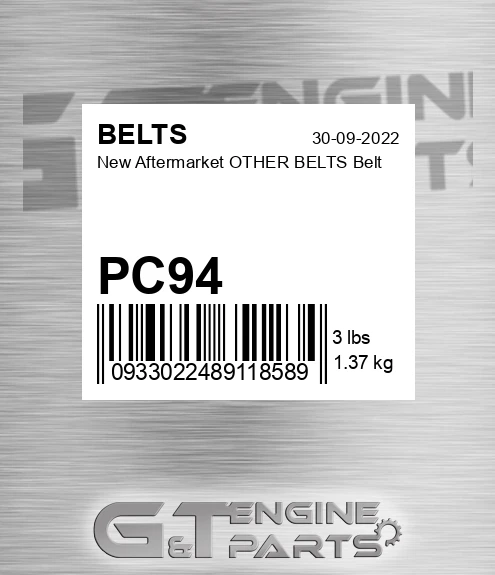 PC94 New Aftermarket OTHER BELTS Belt