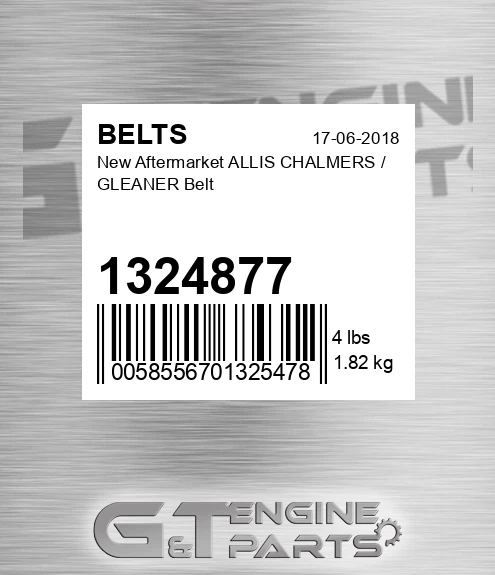 1324877 New Aftermarket ALLIS CHALMERS / GLEANER Belt