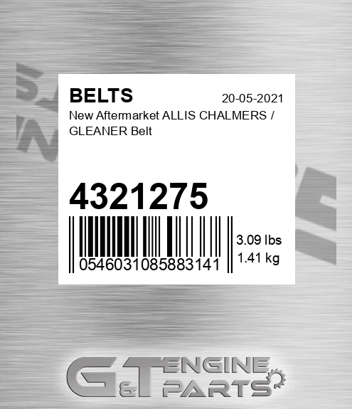4321275 New Aftermarket ALLIS CHALMERS / GLEANER Belt