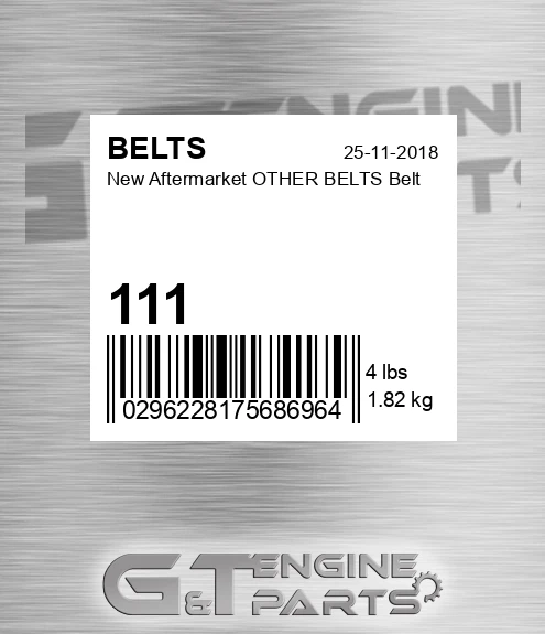 111 New Aftermarket OTHER BELTS Belt