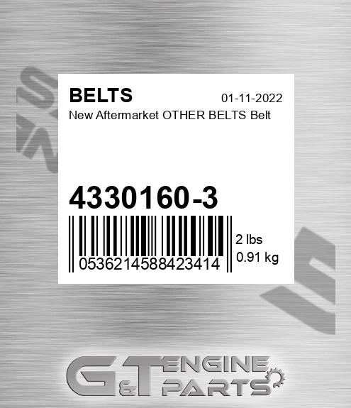 4330160-3 New Aftermarket OTHER BELTS Belt
