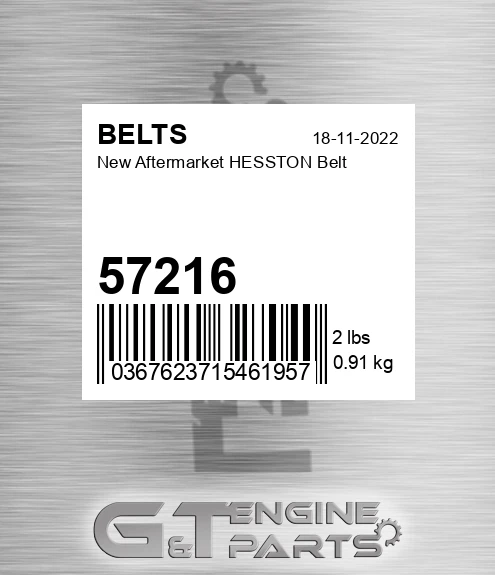 57216 New Aftermarket HESSTON Belt