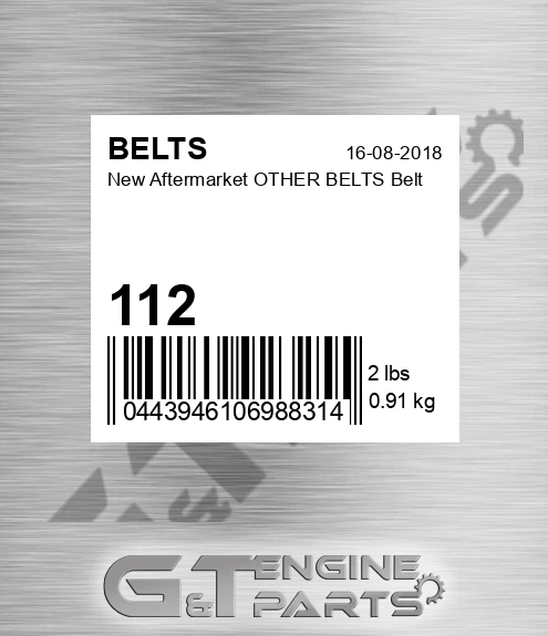112 New Aftermarket OTHER BELTS Belt