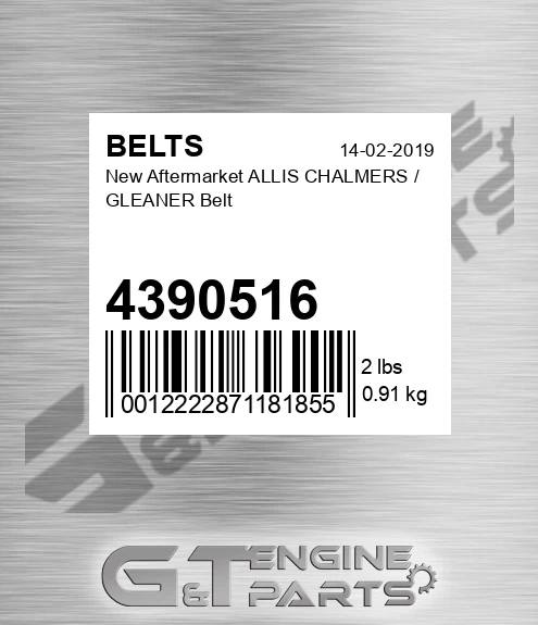 4390516 New Aftermarket ALLIS CHALMERS / GLEANER Belt