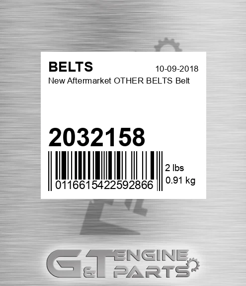 2032158 New Aftermarket OTHER BELTS Belt