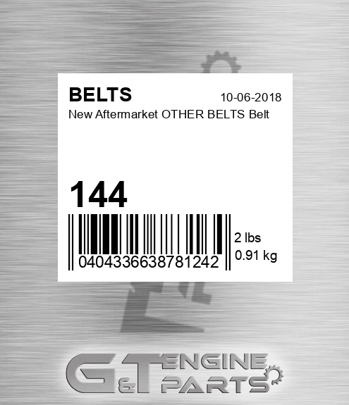 144 New Aftermarket OTHER BELTS Belt