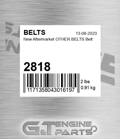 2818 New Aftermarket OTHER BELTS Belt