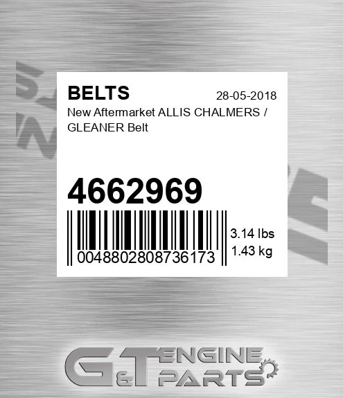 4662969 New Aftermarket ALLIS CHALMERS / GLEANER Belt