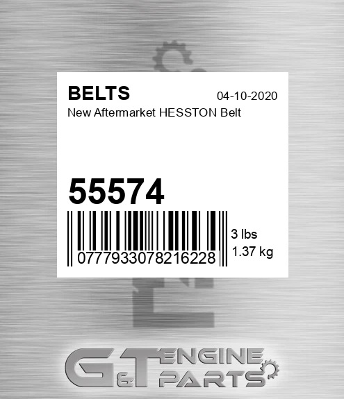 55574 New Aftermarket HESSTON Belt