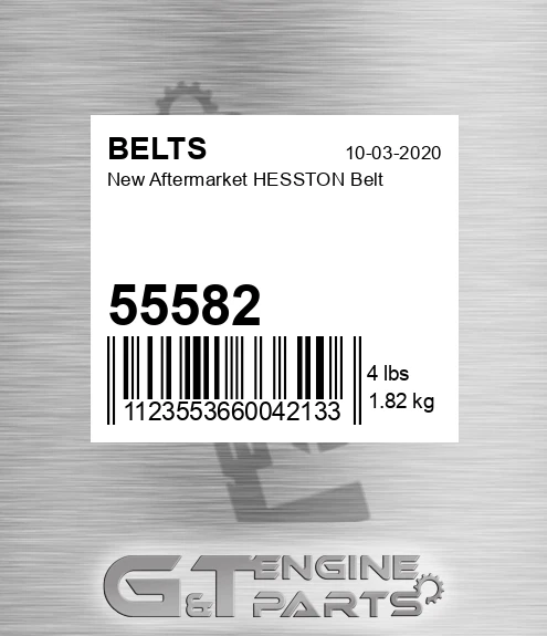 55582 New Aftermarket HESSTON Belt