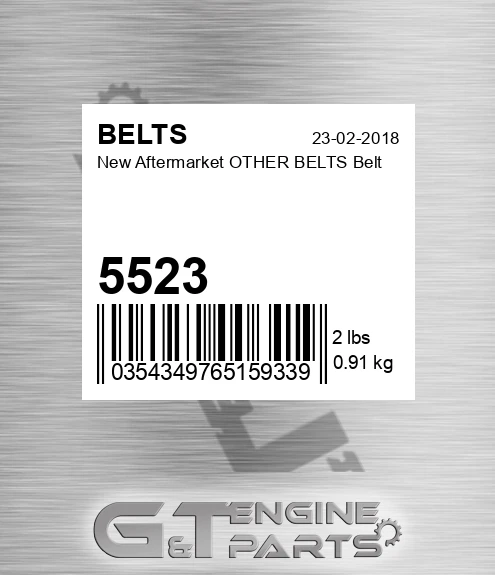 5523 New Aftermarket OTHER BELTS Belt