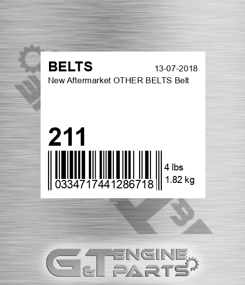 211 New Aftermarket OTHER BELTS Belt