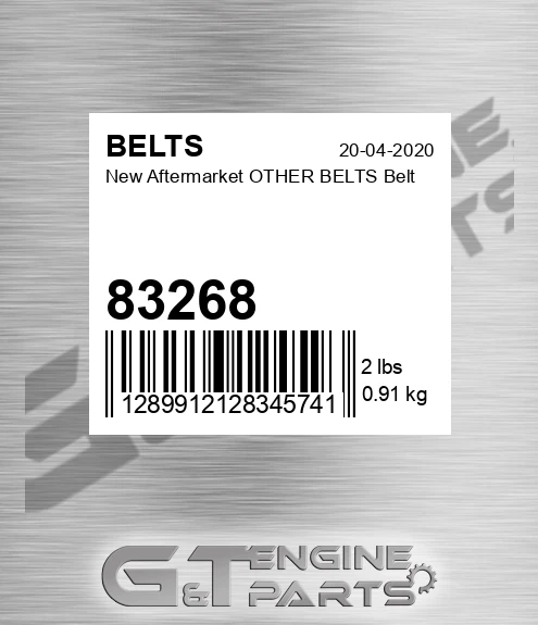 83268 New Aftermarket OTHER BELTS Belt