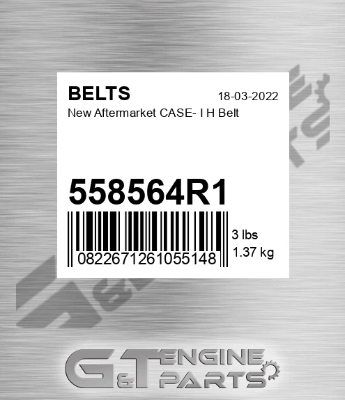 558564R1 New Aftermarket CASE- I H Belt