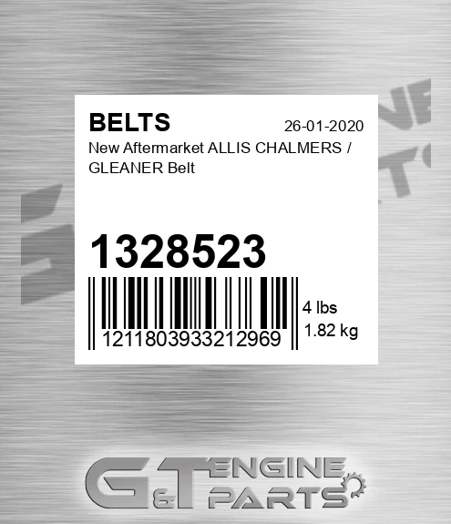1328523 New Aftermarket ALLIS CHALMERS / GLEANER Belt