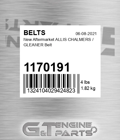 1170191 New Aftermarket ALLIS CHALMERS / GLEANER Belt