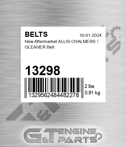 13298 New Aftermarket ALLIS CHALMERS / GLEANER Belt
