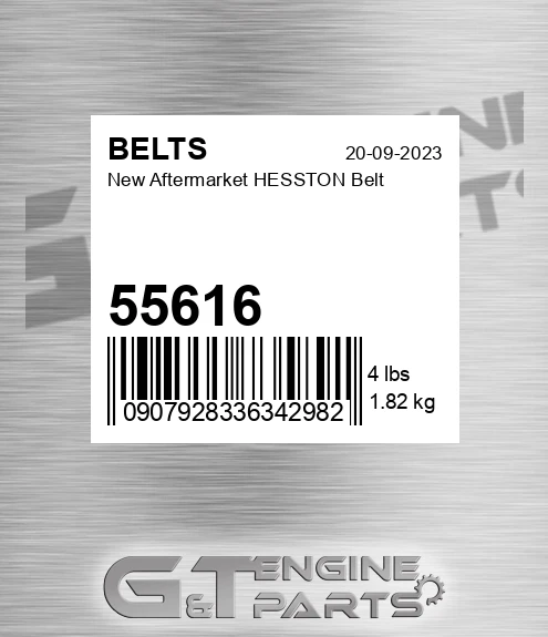 55616 New Aftermarket HESSTON Belt