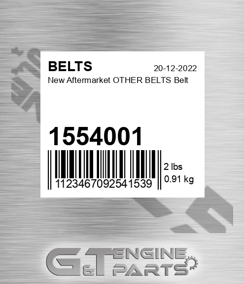 1554001 New Aftermarket OTHER BELTS Belt