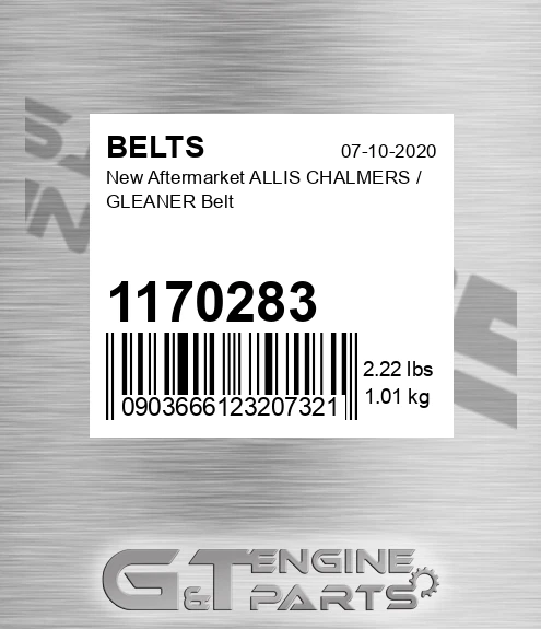 1170283 New Aftermarket ALLIS CHALMERS / GLEANER Belt