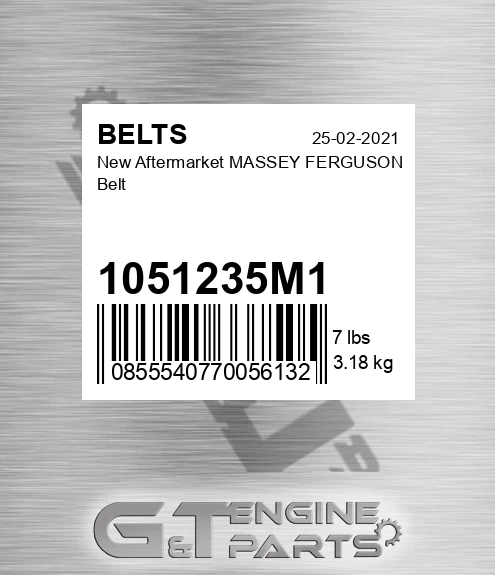 1051235M1 New Aftermarket MASSEY FERGUSON Belt