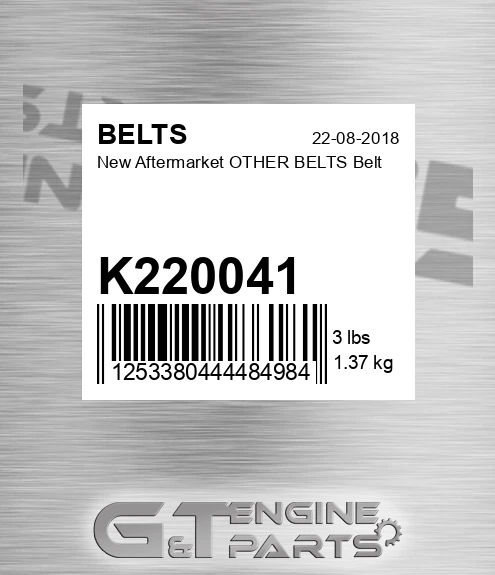 K220041 New Aftermarket OTHER BELTS Belt