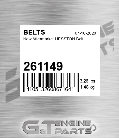 261149 New Aftermarket HESSTON Belt