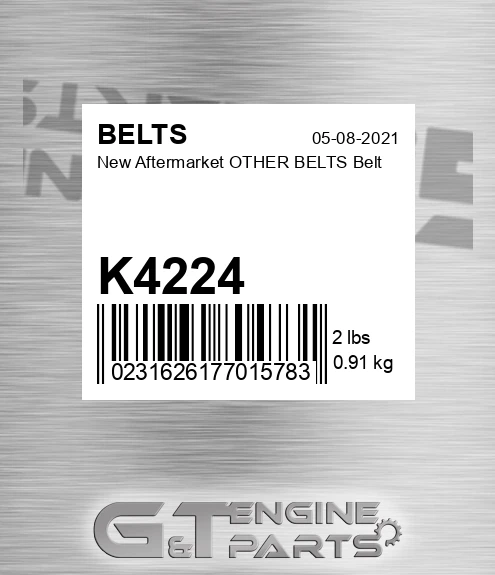 K4224 New Aftermarket OTHER BELTS Belt