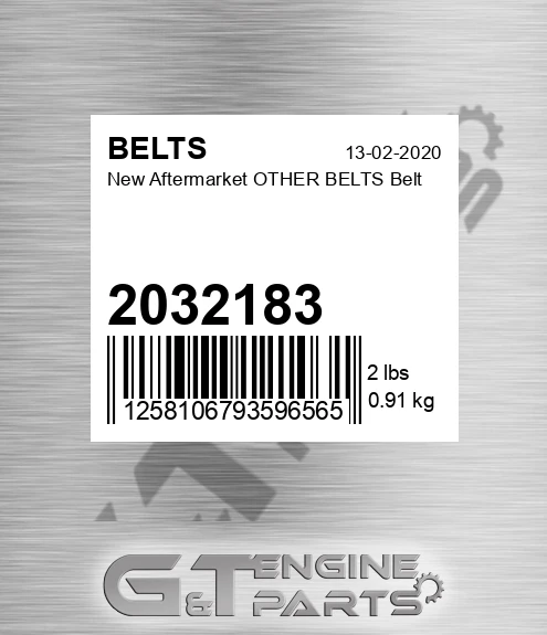 2032183 New Aftermarket OTHER BELTS Belt