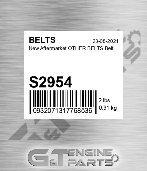 S2954 New Aftermarket OTHER BELTS Belt