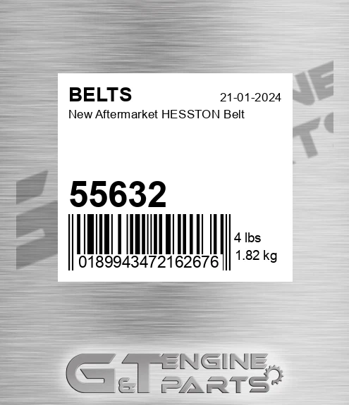 55632 New Aftermarket HESSTON Belt