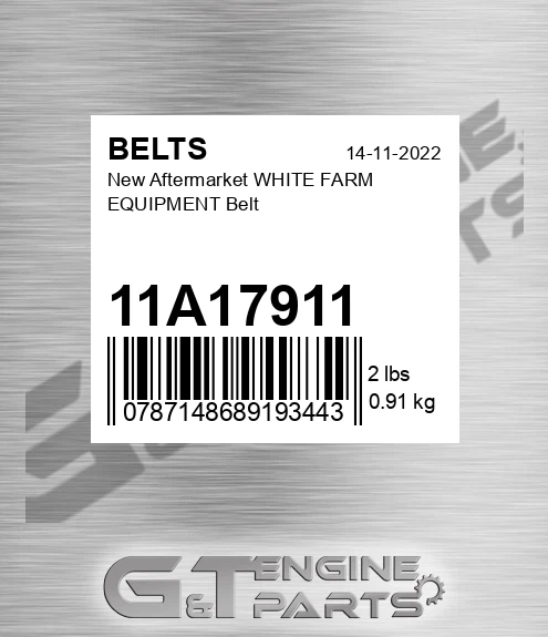 11A17911 New Aftermarket WHITE FARM EQUIPMENT Belt
