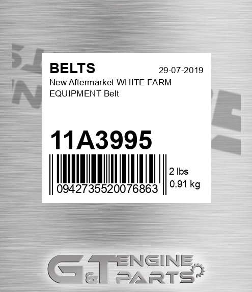 11A3995 New Aftermarket WHITE FARM EQUIPMENT Belt