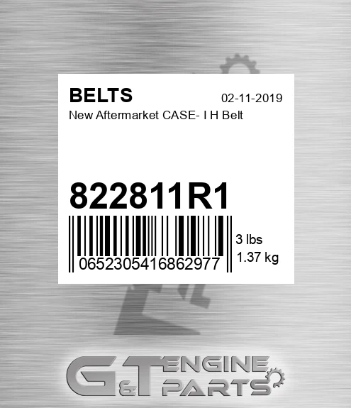 822811R1 New Aftermarket CASE- I H Belt