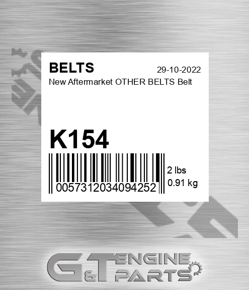 K154 New Aftermarket OTHER BELTS Belt