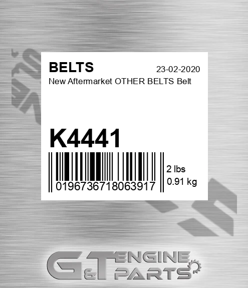 K4441 New Aftermarket OTHER BELTS Belt